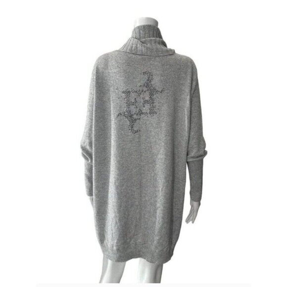 Escada Safina Gray Cowl Neck Sweater Cashmere & Sweatpants Size S - Picture 3 of 16